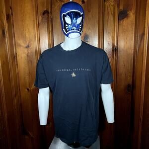 Y2K San Diego California Tee Embroidered Palm Surf Graphic